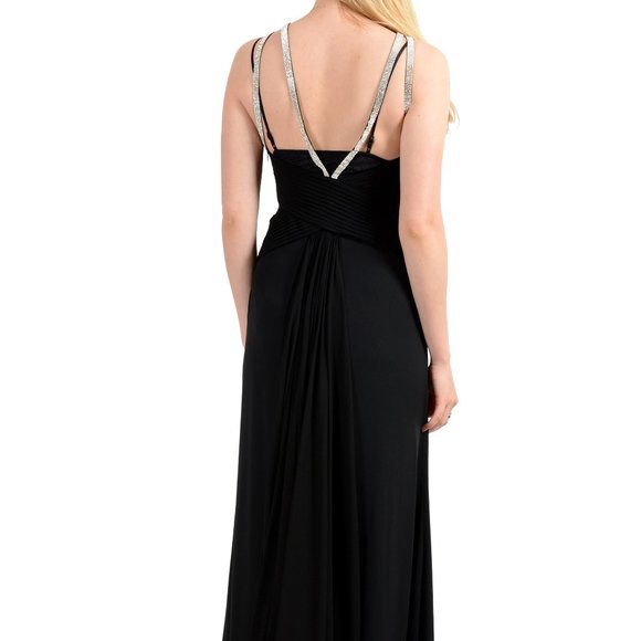 Versace 100% Silk Sleeveless Maxi Evening Dress - Picture 4 of 8
